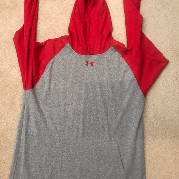 Under Armour, multi colored , XL unisex hooded shirt with front pocket - Picture 3 of 7